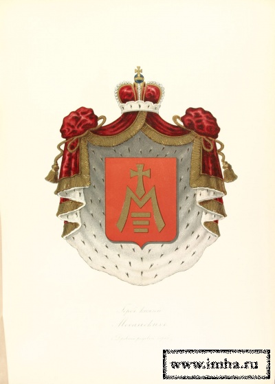 Герб князей Кольцовых-Масальских (Общий Российский Гербовник, часть II, № 2): в золотом поле, черный одноглавый орел с распростертыми крыльями и с золотою короною на главе, держит в левой лапе больший золотый крест, а в правой лапе малый красный щиток покрытый княжескою шапкою; в том малом щитке литера М., над литерою крест, а под литерою три горизонтальные золотые полосы. Весь герб покрыт княжескою мантией и российско-княжескою шапкою.