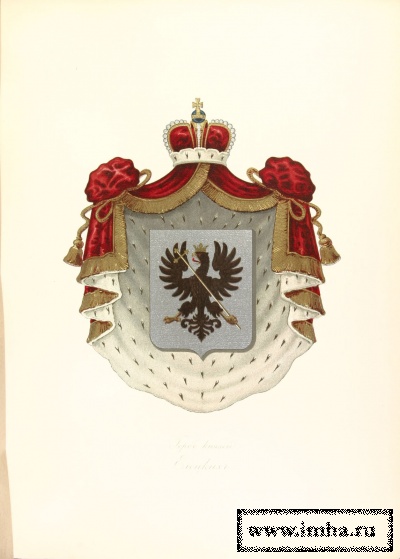 Герб князей Елецких. Дурасов В. А. Гербовник Всероссийского дворянства. - СПб., 1906.