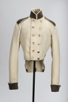 Колет рядового Орденского кирасирского полка. Россия, 1812-1816 гг. Кирза, сукно, холст. медь. спинка 70 см; талия 85 см. ГЭ