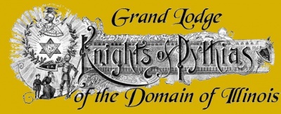 Эмблема Иллинойсского домена (отделения)«Ордена рыцарей Пифия» (пифианцев), в котором состоял Президент США Авраам Линкольн