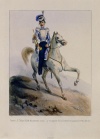 Трубач лейб-гвардии Атаманского полка. Россия, 1830-е гг. Издательский дом Дациаро. Гравер: Адам, Жан Виктор. 1801-1867. Бумага, литография, акварель, лак. ГЭ