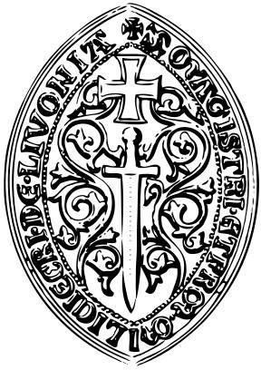 Печать Ордена бедной братии Христовой в Ливонии (Ордена меченосцев)