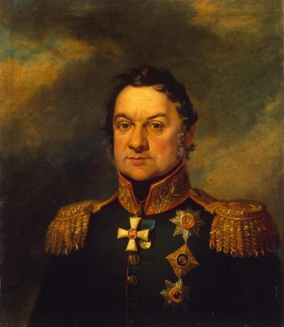 Портрет Дмитрия Сергеевича Дохтурова (1756/59-1816). Военная галерея Зимнего дворца. Джордж Доу и мастерская. Не позднее 1825 г. Холст, масло. 70х62,5 см. ГЭ