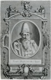 ПОРТРЕТ ЦАРЯ ИВАНА ВАСИЛЬЕВИЧА Гравюра из книги: Khevenhiller F. С. Conterfet Kupfferstich (soviel man deren zu handeln bringen konnen) deren jeni-gen regierenden grossen Herren, so von Kaysers Ferdinand des Andern Geburt, bi zu desselben seeligsten t dtlichen Abschied succesivL regie rt. Leipzig, 1721. Foliant