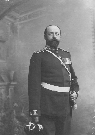 Полковник, командир Атаманского полка С.В. Евреинов (в форме Лейб-гвардии Сводно-Казачьего полка).1907