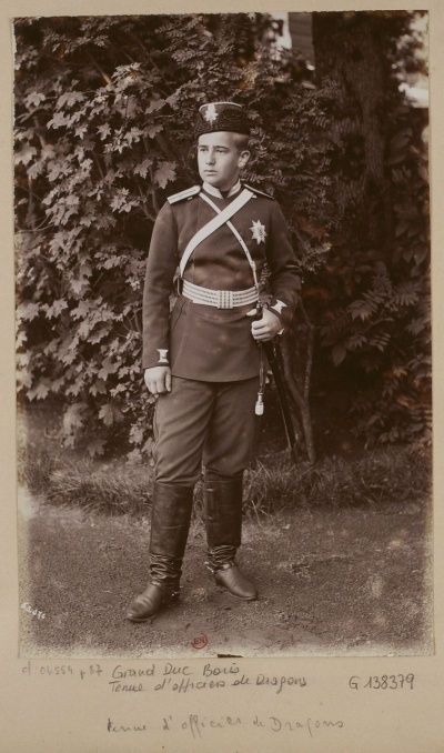 Великий князь Борис в форме Лейб-Гвардии драгунского полка. Конец 19 в.