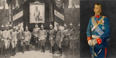 25 мая 1914. Портрет русского народа царя в мундире Фарнезского полковника был доставлен в Вальядолид