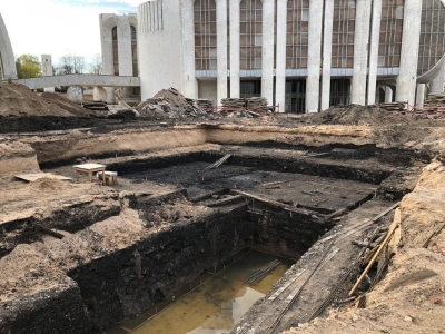 Начало работ на раскопе Дмитриевский-3.