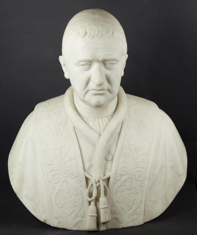 Портрет Папы Григория XVI. Тенерани, Пьетро. 1789-1869. Италия. 1839 г. Мрамор, высота: 88 см. ГЭ.