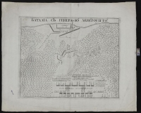 Битва при Лесной в 1708 г. Гравюра «Книги Марсовой». Первая четверть XVIII в. Бумага, гравюра, 44х53,2 см. ГИМ