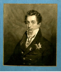 Нарышкин Кирилл Александрович (1786-1838), камергер,гофмаршал, президент придворной конторы, член Гос. совета Доу Г.Э. Портрет Кирилла Александровича Нарышкина : [Эстамп]. - [1820-е]. - 1 л. : Гравюра черной манерой ; 23,8х21; 29х25 см.