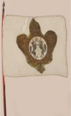 Фрагмент полотнища и древко знамени Сибирского мушкетёрского полка