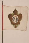 Фрагмент полотнища и древко знамени Сибирского мушкетёрского полка