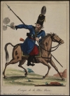 Черноморский казак. Cosaque de la Mer Noire. Неизвестный художник. A Paris chez Jean. 1810-е гг. Западная Европа, Франция, г. Париж. Бумага, офорт, акварель, 31х22,6 см. ГИМ