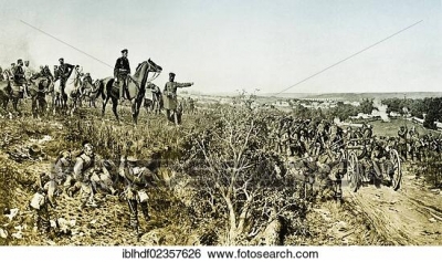 Фотография. Гельмут Карл Бернхард Граф фон Мольтке, во время осады Парижа, Франко-Прусская война 1870-1871 гг. Фотограф:  H.-D. Falkenstein