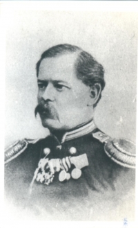 Фотокопия. Суходольский А.Н. участник обороны Севастополя в 1854-1855 гг., прапорщик Севского пехотного полка. 13х18 см. ГБУК
